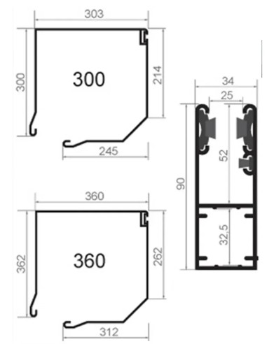 Porta avvolgibile GUARD 77 - 250 x 200 cm