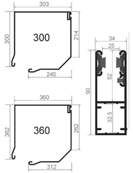 Portone avvolgibile industriale per officina INTENSE 77 - 400 × 400 cm