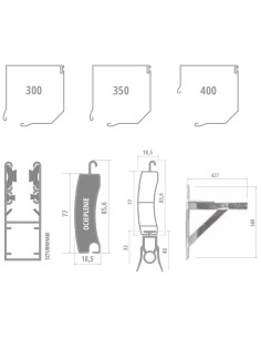 Portone avvolgibile industriale per officina INTENSE 77 - 250 × 250 cm 2