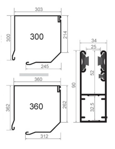 Griglia avvolgibile EasyLook 80 - 385 x 270 cm