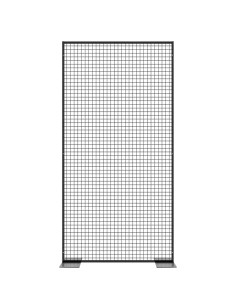 Griglia espositiva autoportante in metallo - 122 x 242 cm
