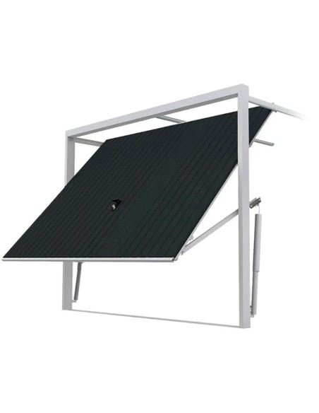 Portone Basculante per Garage in Acciaio – 240 cm x 215 cm - RAL 7016