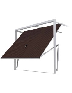 Portone Basculante per Garage in Acciaio – 240 x 215 cm - RAL 8017