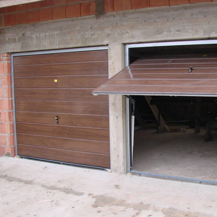 Portone Basculante per Garage in Acciaio – 260 x 200 cm - Noce