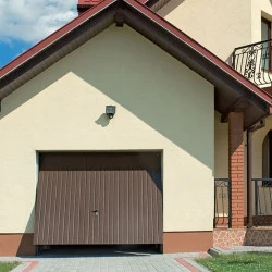 Portone Basculante per Garage in Acciaio – 260 x 200 cm - Noce 2