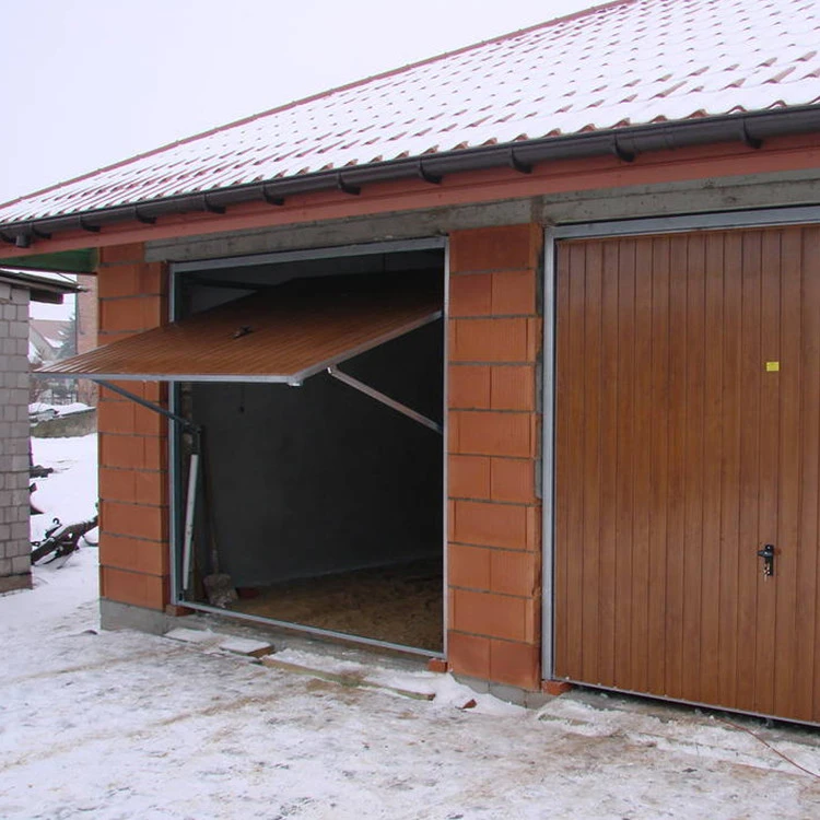 Portone Basculante per Garage in Acciaio – 260 x 200 cm - Mogano