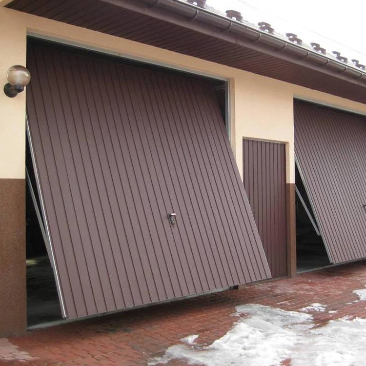 Portone Basculante per Garage in Acciaio – 260 x 200 cm - Mogano