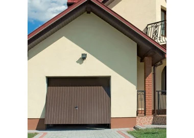 Portone Basculante per Garage in Acciaio – 260 x 200 cm - Mogano