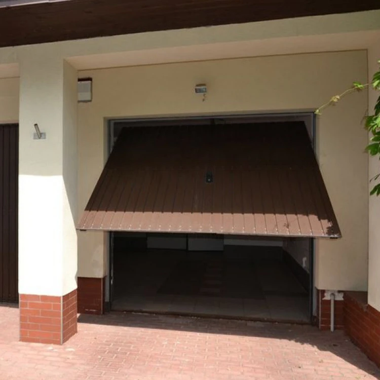 Portone Basculante per Garage in Acciaio – 200 x 200 cm - Mogano