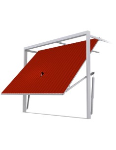 Portone Basculante per Garage in Acciaio – 240 cm x 220 cm - RAL 3011