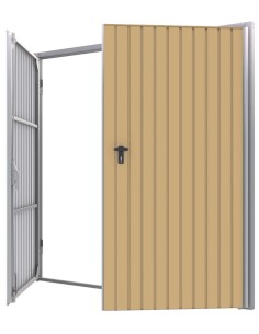 Portone a Battente da Garage in Acciaio - 220 x 260 cm - RAL 1002