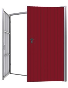 Portone a Battente da Garage in Acciaio - 300 x 270 cm - RAL 3011