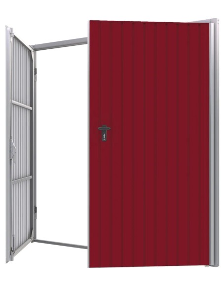 Portone a Battente da Garage in Acciaio - 300 x 270 cm - RAL 3011