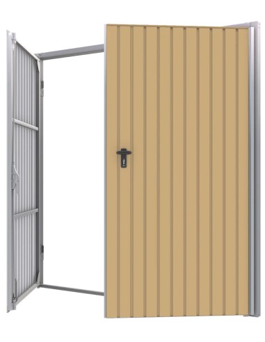 Portone a Battente da Garage in Acciaio - 300 x 300 cm - RAL 1002