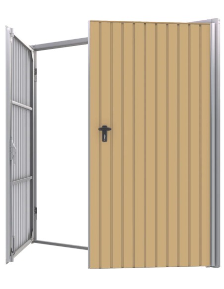 Portone a Battente da Garage in Acciaio - 300 x 300 cm - RAL 1002