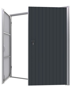 Portone a Battente da Garage in Acciaio - 285 x 230 cm - RAL 7016