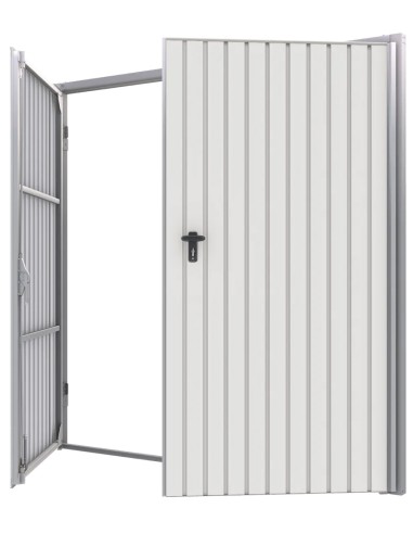 Portone a Battente da Garage in Acciaio - 270 x 300 cm - RAL 9010