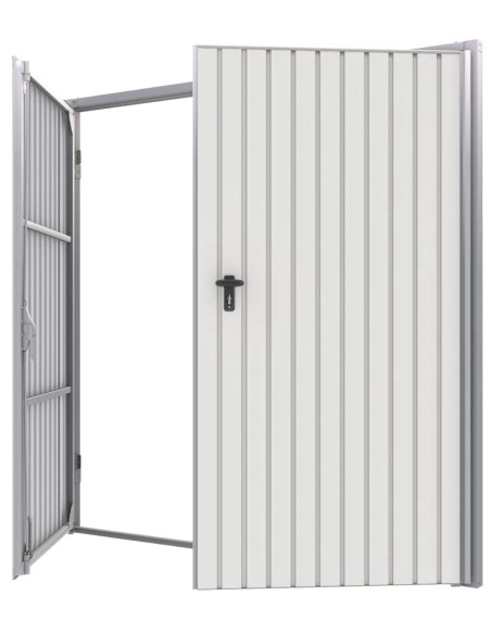 Portone a Battente da Garage in Acciaio - 270 x 300 cm - RAL 9010