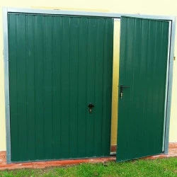 Portone a Battente da Garage in Acciaio - 240 x 240 cm - RAL 8017 2