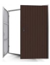 Portone a Battente da Garage in Acciaio - 240 x 240 cm - RAL 8017