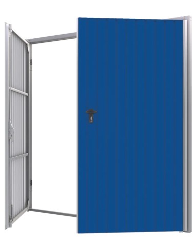 Portone a Battente da Garage in Acciaio - 230 x 200 cm - RAL 5010