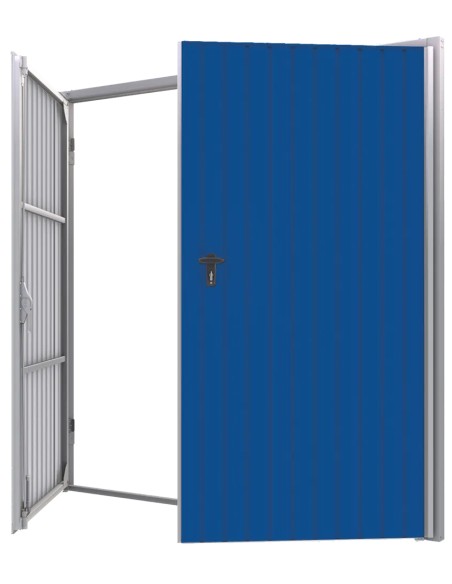 Portone a Battente da Garage in Acciaio - 230 x 200 cm - RAL 5010