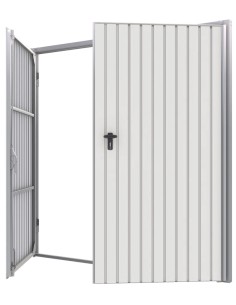 Portone a Battente da Garage in Acciaio - 250 x 200 cm - RAL 9010