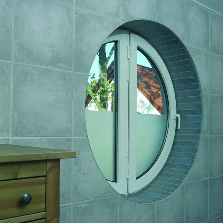 Finestra Circolare PVC 130 x 130 cm Fissa Aluplast Ideal 4000