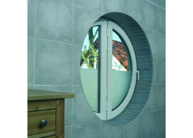 Finestra Circolare PVC 100 x 100 cm Fissa Aluplast Ideal 4000