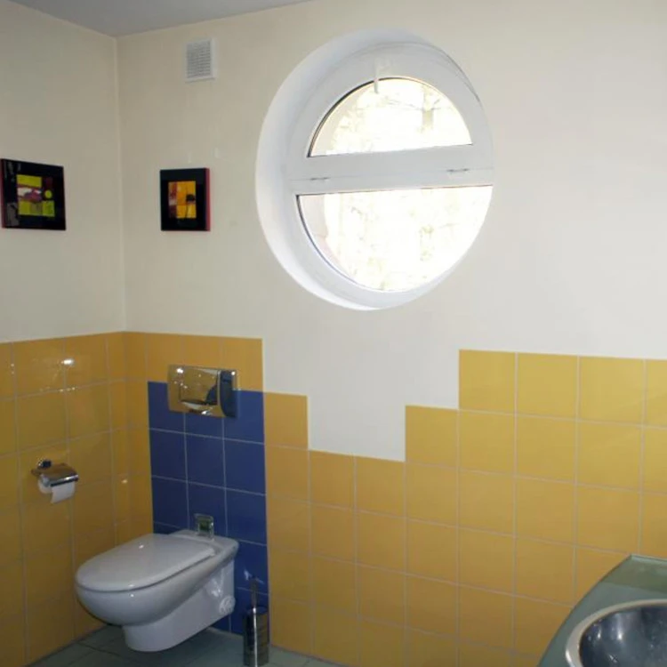 Finestra Circolare PVC 100 x 100 cm Fissa Aluplast Ideal 4000