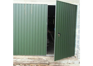 Portone a Battente da Garage in Acciaio -260 x 200 cm - RAL 3011
