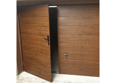 Portone a Battente da Garage in Acciaio -260 x 200 cm - RAL 3011