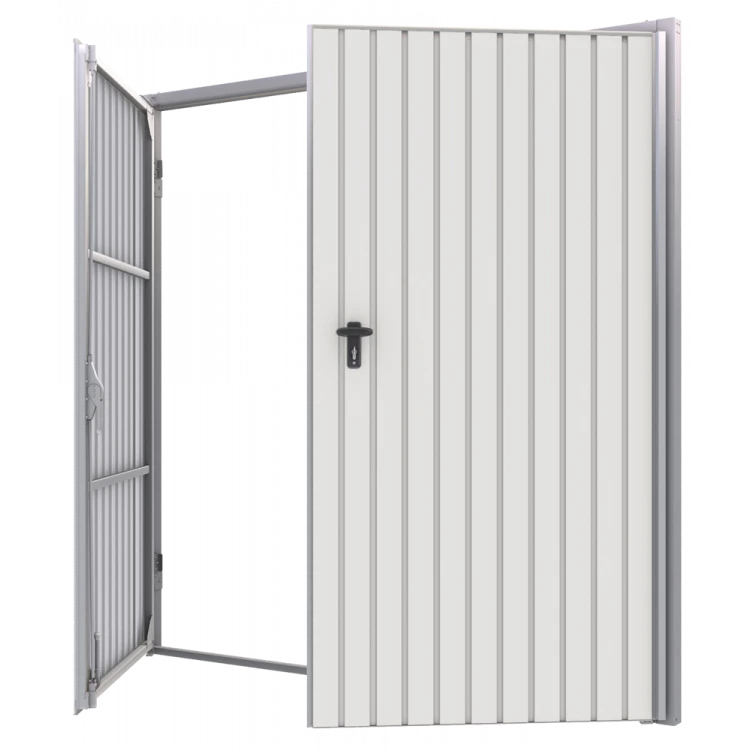 Portoni per Garage a Battente in Acciaio - Larghezza: 200 cm x Altezza: 200-300 cm