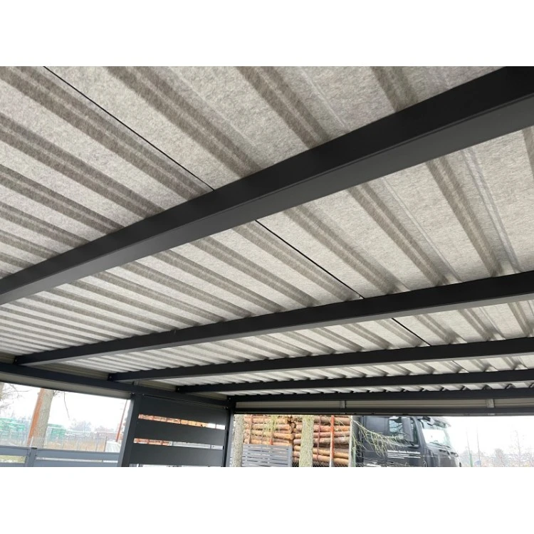 Tettoia per auto Carport in Acciaio 3x6m con pareti 3+1