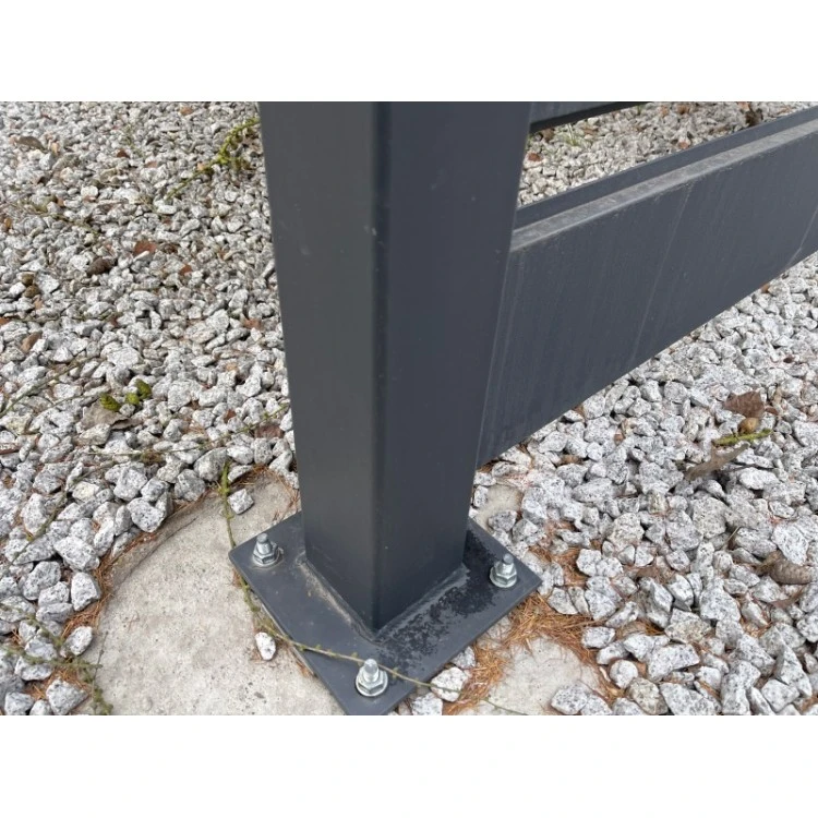 Tettoia per auto Carport in Acciaio 3x6m con pareti 3+1