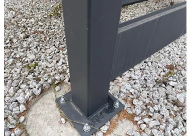 Tettoia per auto Carport in Acciaio 3x6 m con pareti 2+0