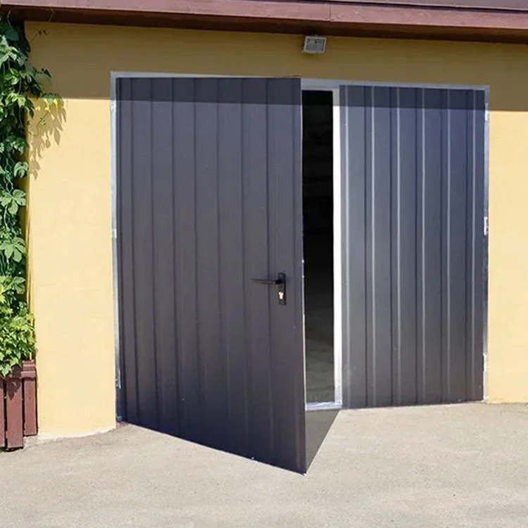 Portone a Battente da Garage in Acciaio - 300 x 250 cm - RAL 8017