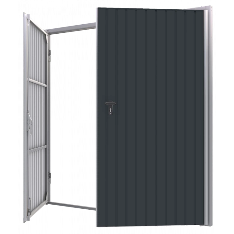 Portoni per Garage a Battente in Acciaio - Larghezza: 220 cm x Altezza: 200-300 cm