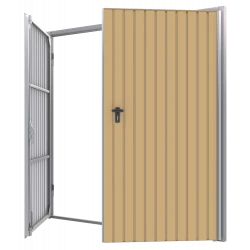 Portoni per Garage a Battente in Acciaio - Larghezza: 230 cm x Altezza: 200-300 cm