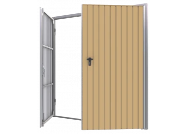 Portoni per Garage a Battente in Acciaio - Larghezza: 230 cm x Altezza: 200-300 cm