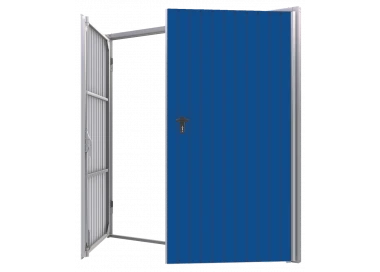 Portone a Battente da Garage in Acciaio - 250 x 250 cm - RAL 5010