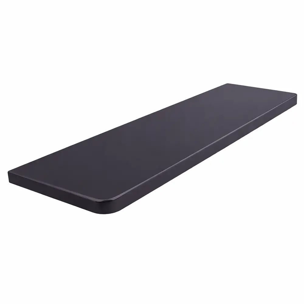 Davanzale interno in MDF laccato colore Antracite RAL 7016, con angoli arrotondati &ndash; vista del prodotto con tabella dei dati tecnici.
