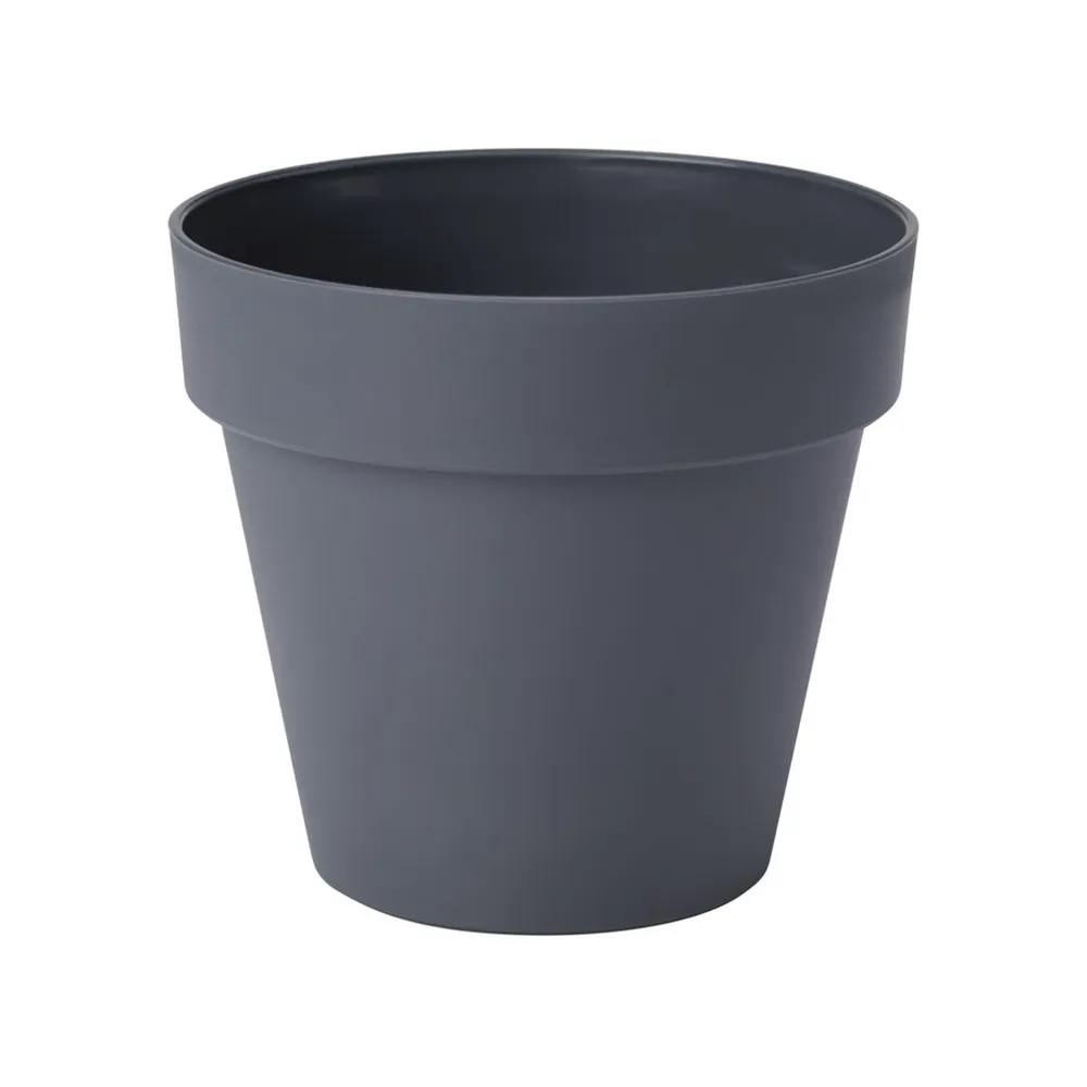 Vaso color Antracite per supporto da griglia loft, ideale per piante e decorazioni.