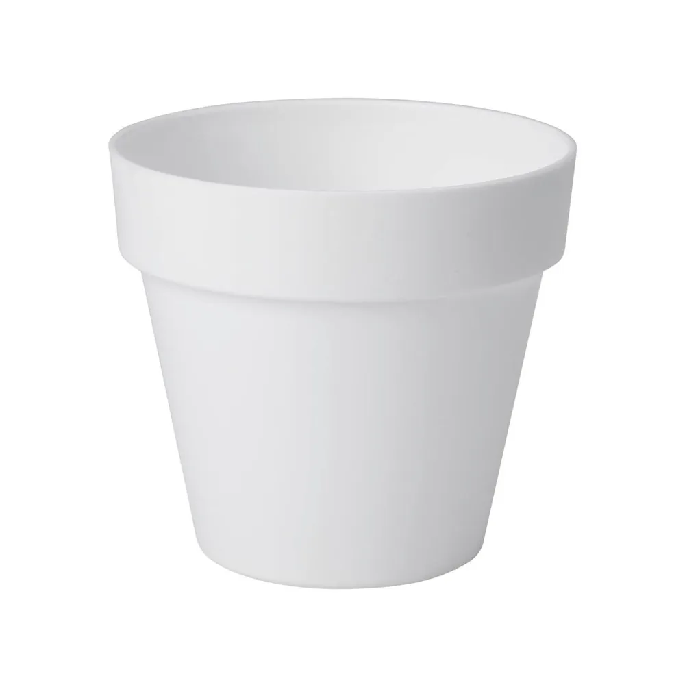 Vaso color Bianca per supporto da griglia loft, ideale per piante e decorazioni.